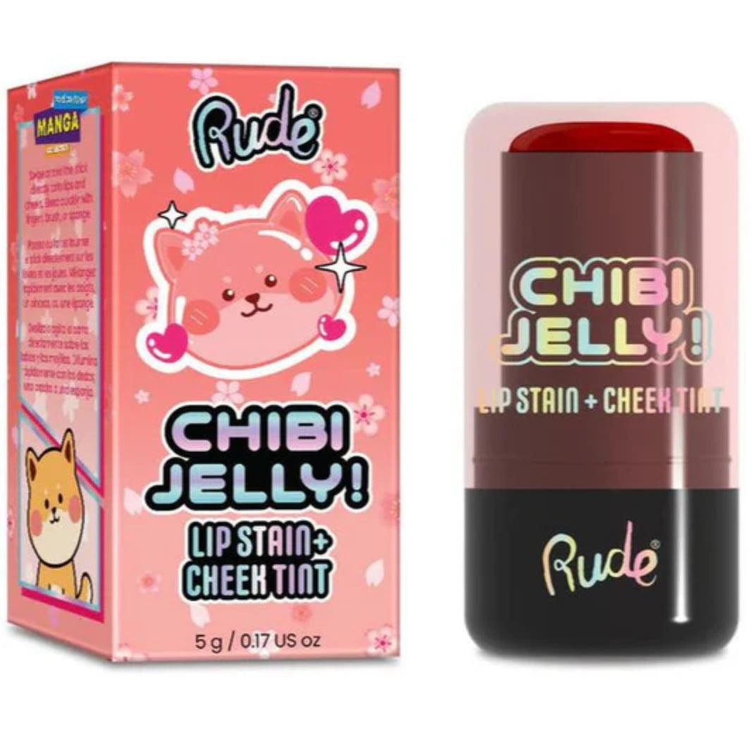 RUDE CHIBI MANGA COLLECTION CHIBI JELLY! КРАСКА ДЛЯ ГУБ + ТУШКА ДЛЯ ЩЕК