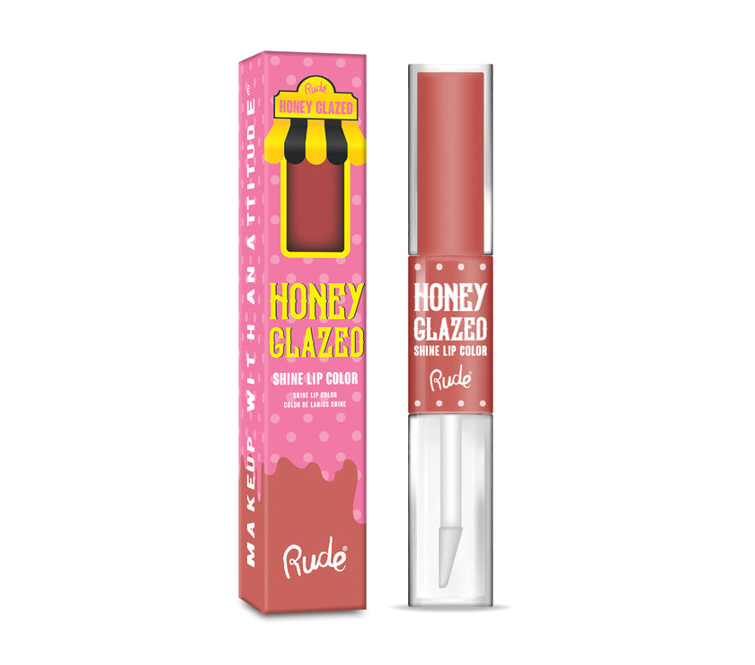 RUDE HONEY GLAZED SHINE LIP COLOR