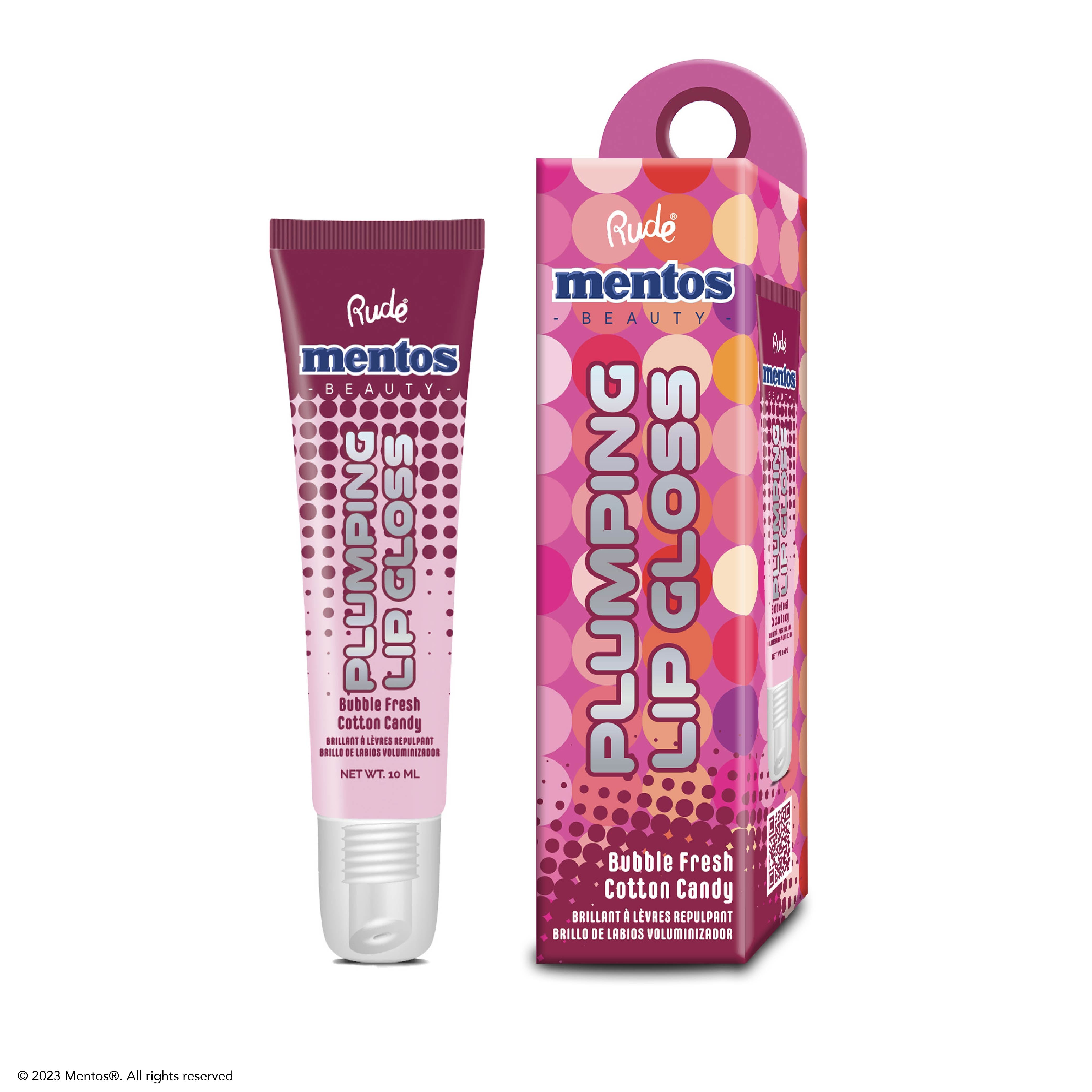 RUDE MENTOS PLUMPING LIP GLOSS - BUBBLE FRESH