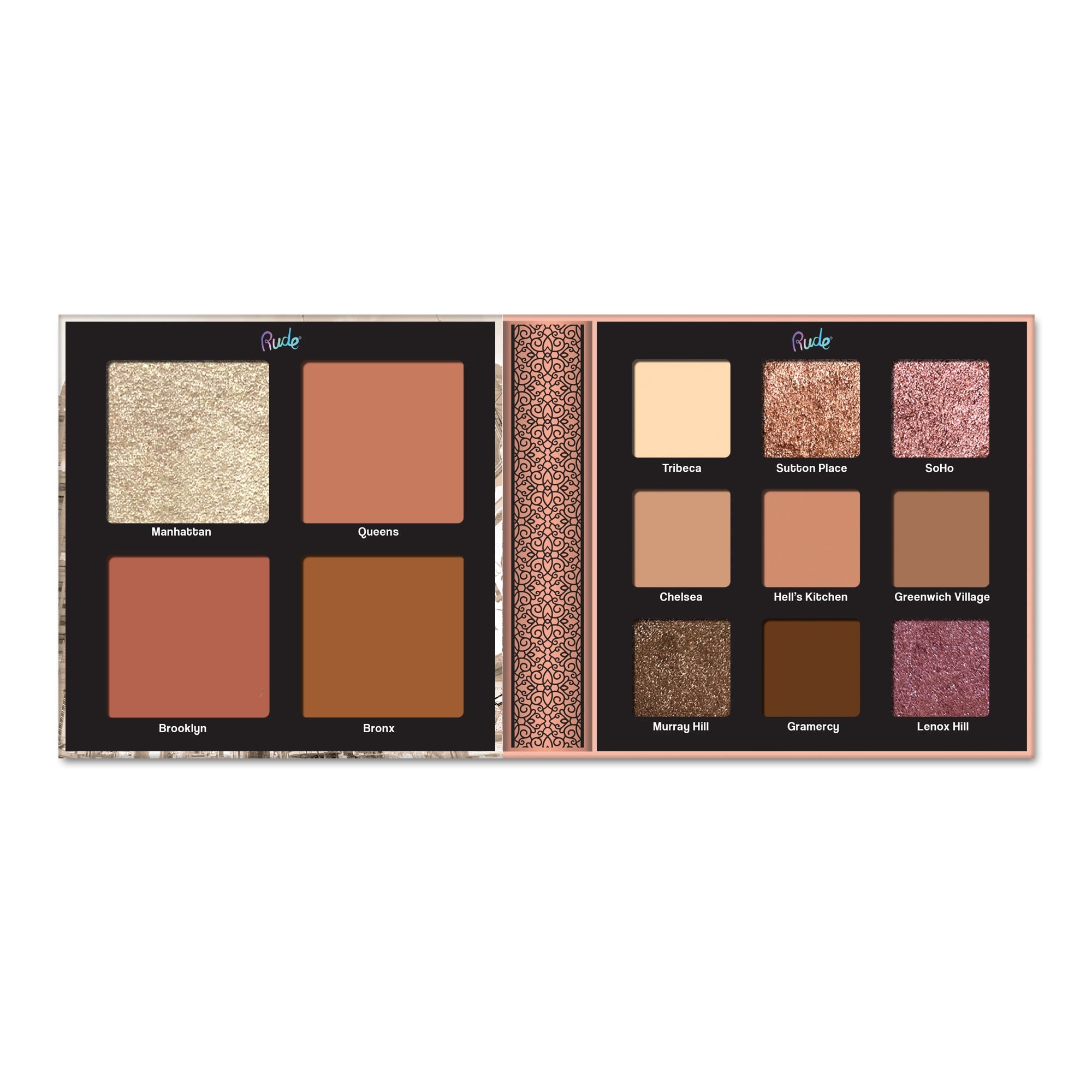 RUDE NUDE YORK FACE & EYE PALETTE