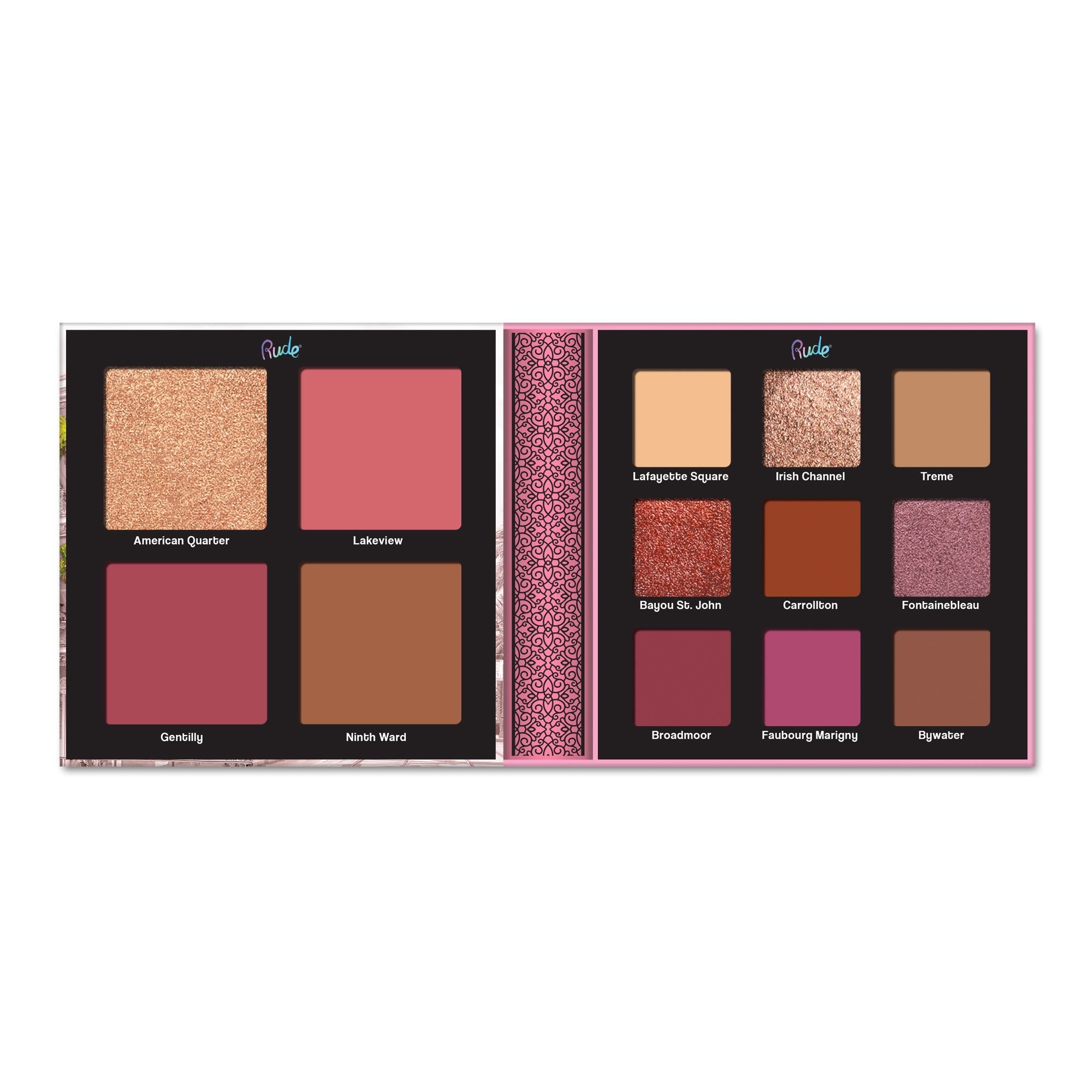 RUDE NUDE ORLEANS FACE & EYE PALETTE