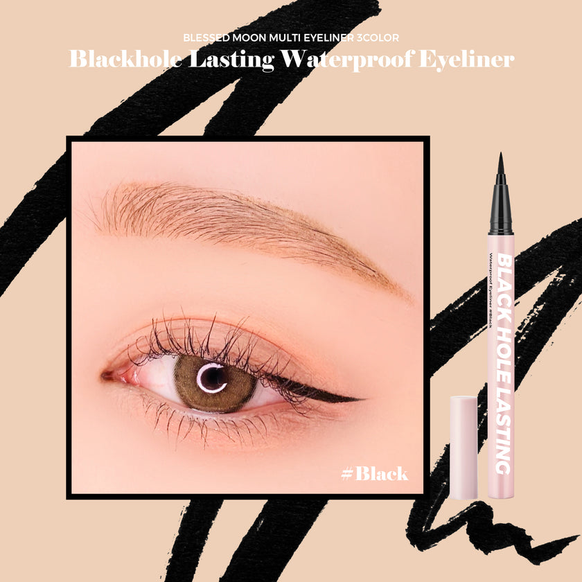 Blessed Moon Black Hole Lasting Waterproof Eyeliner #Black