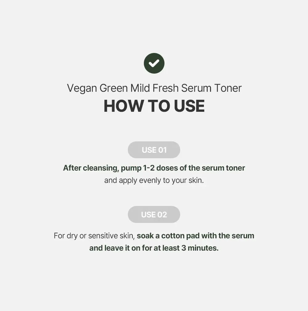 MULDREAM Vegan Green Mild Fresh Serum Skin