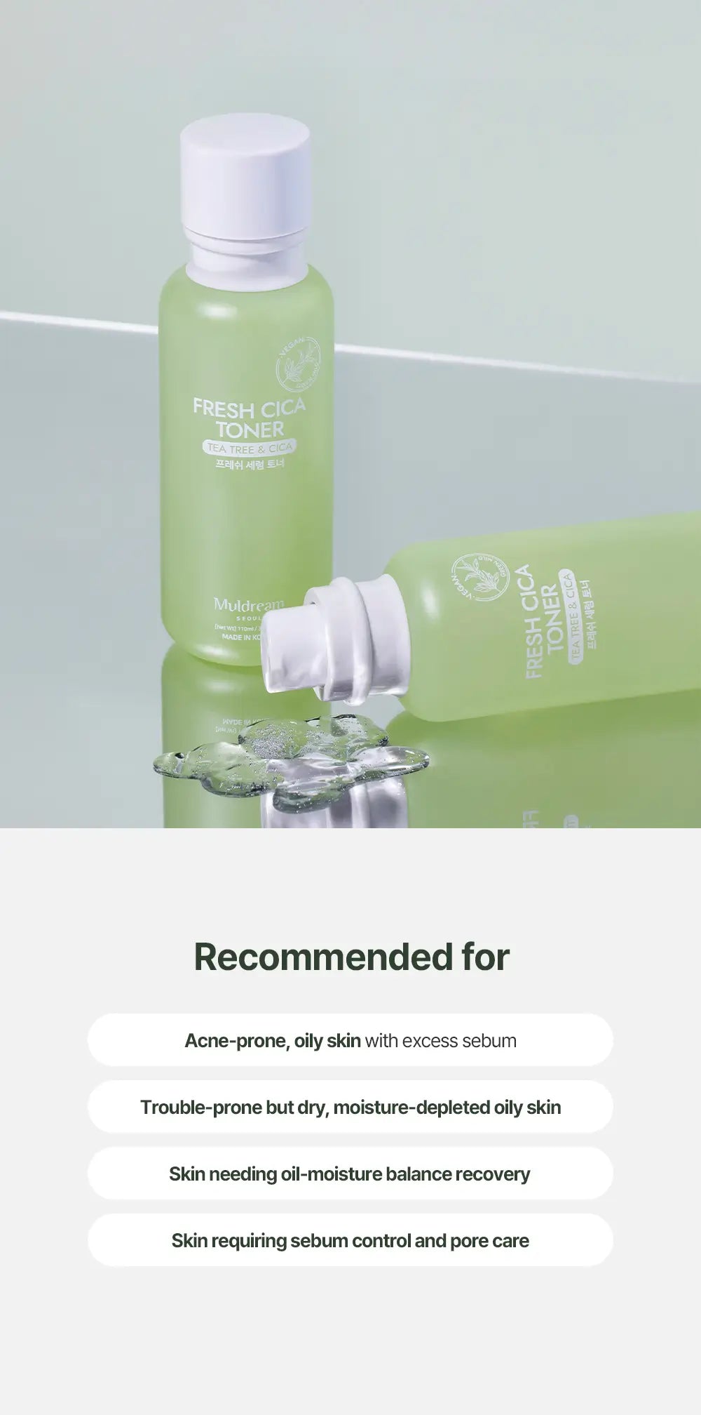 MULDREAM Vegan Green Mild Fresh Serum Skin