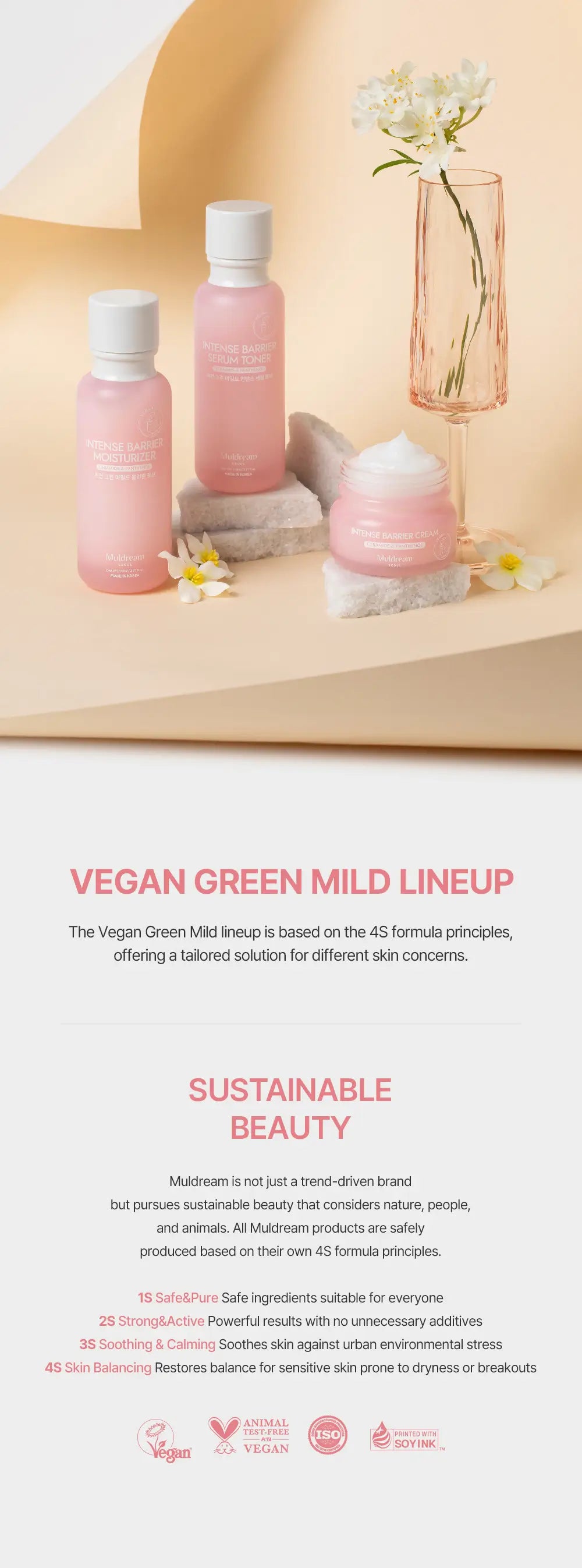 MULDREAM Vegan Green Mild All In One Moisturizer