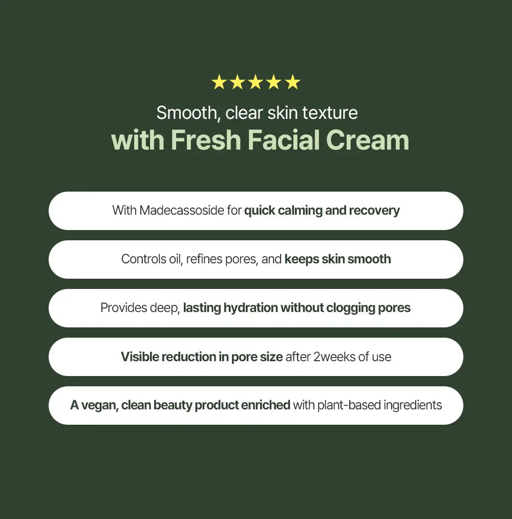 MULDREAM Vegan Green Mild Fresh Facial Cream