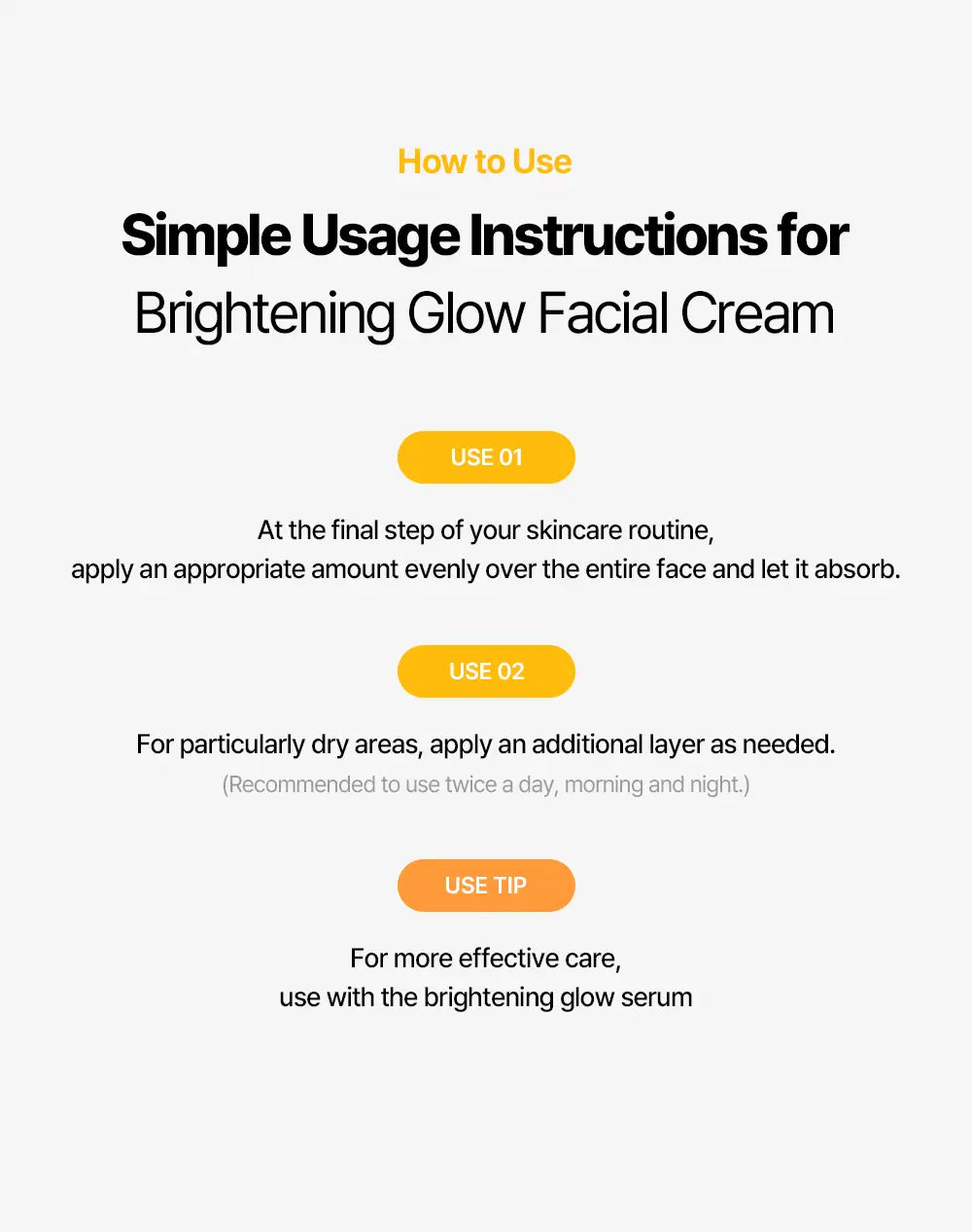 MULDREAM Brightening Glow Facial Cream with AHA & Vitamin C