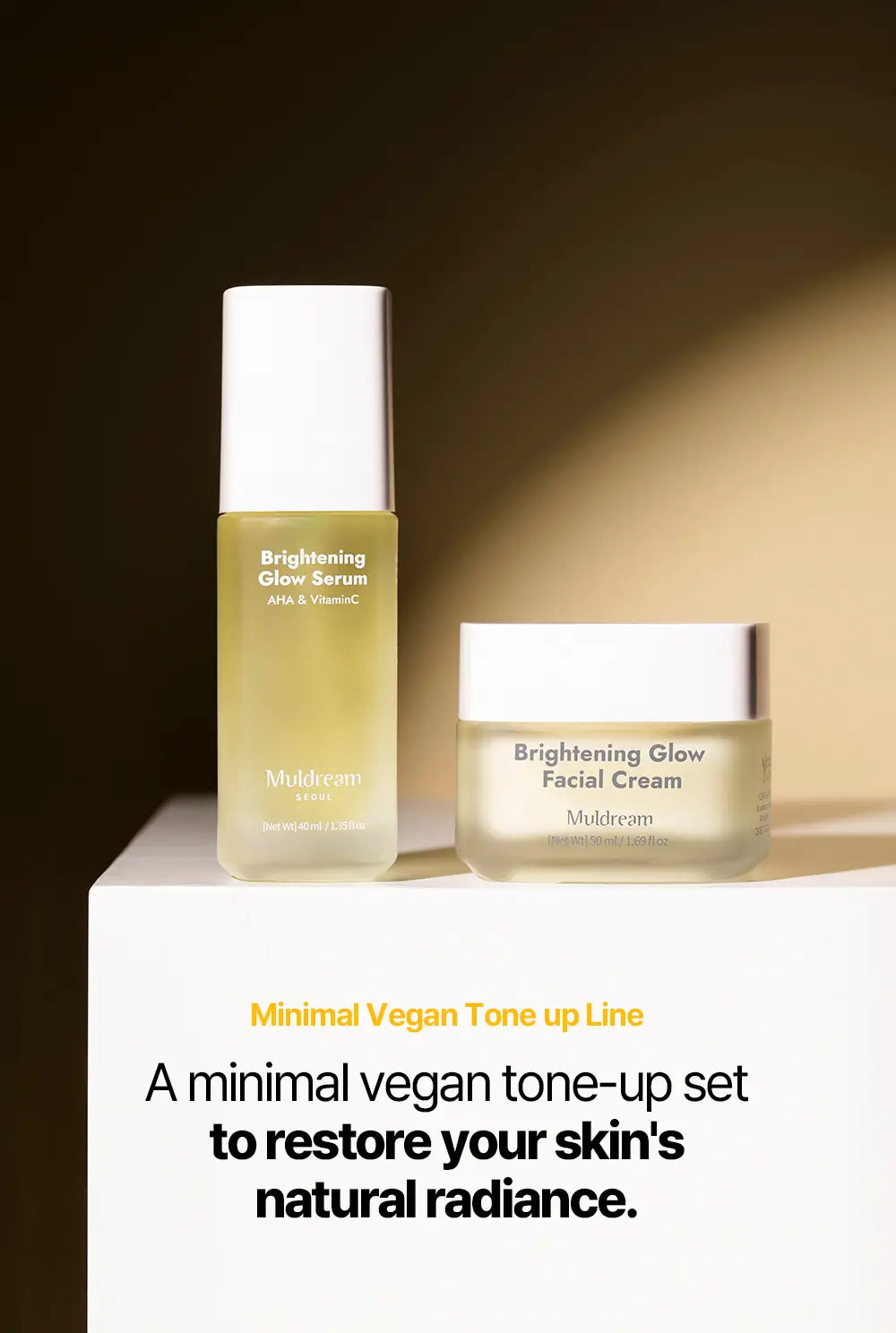 MULDREAM Brightening Glow Serum with AHA & Vitamin C