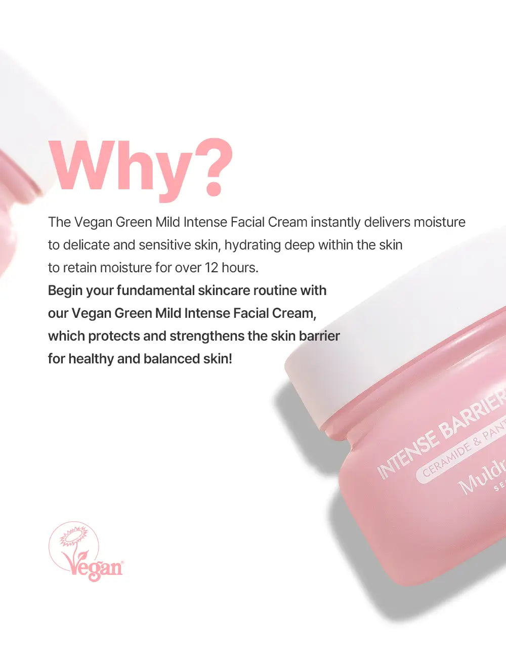MULDREAM Vegan Green Mild Intense Facial Cream