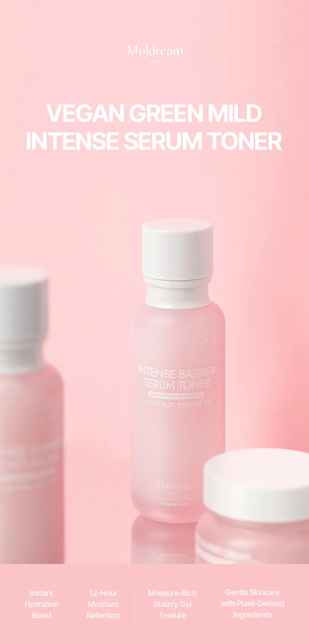 MULDREAM Vegan Green Mild Intense Serum Skin