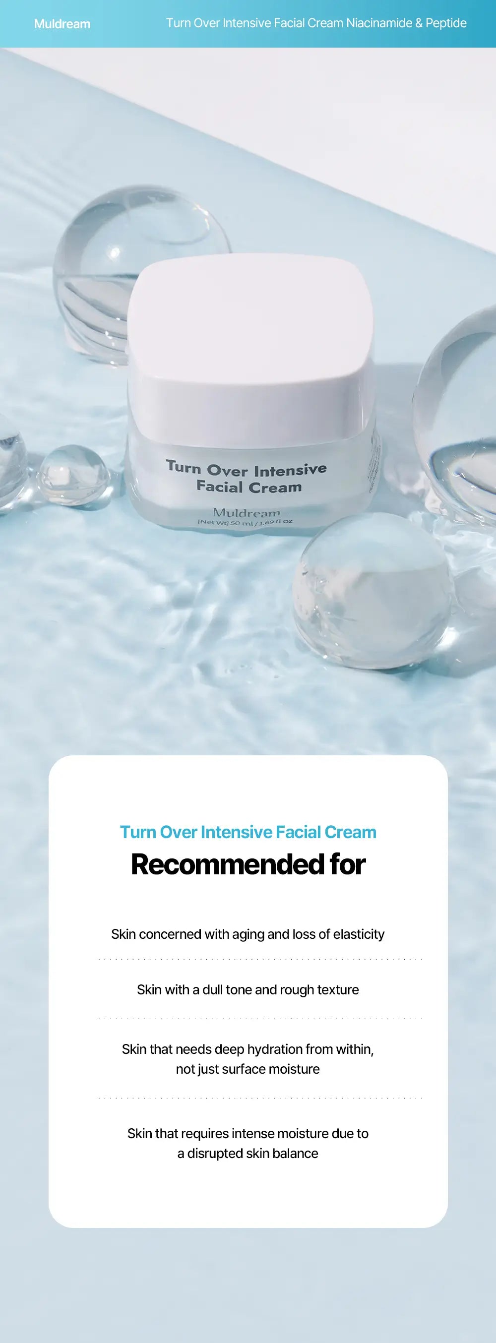 MULDREAM Turn Over Intensive Facial Cream