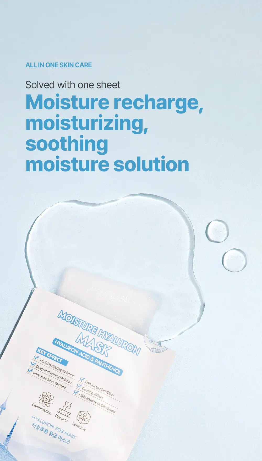 MULDREAM Moisture Hyaluron S.O.S Hydrating Sheet Mask