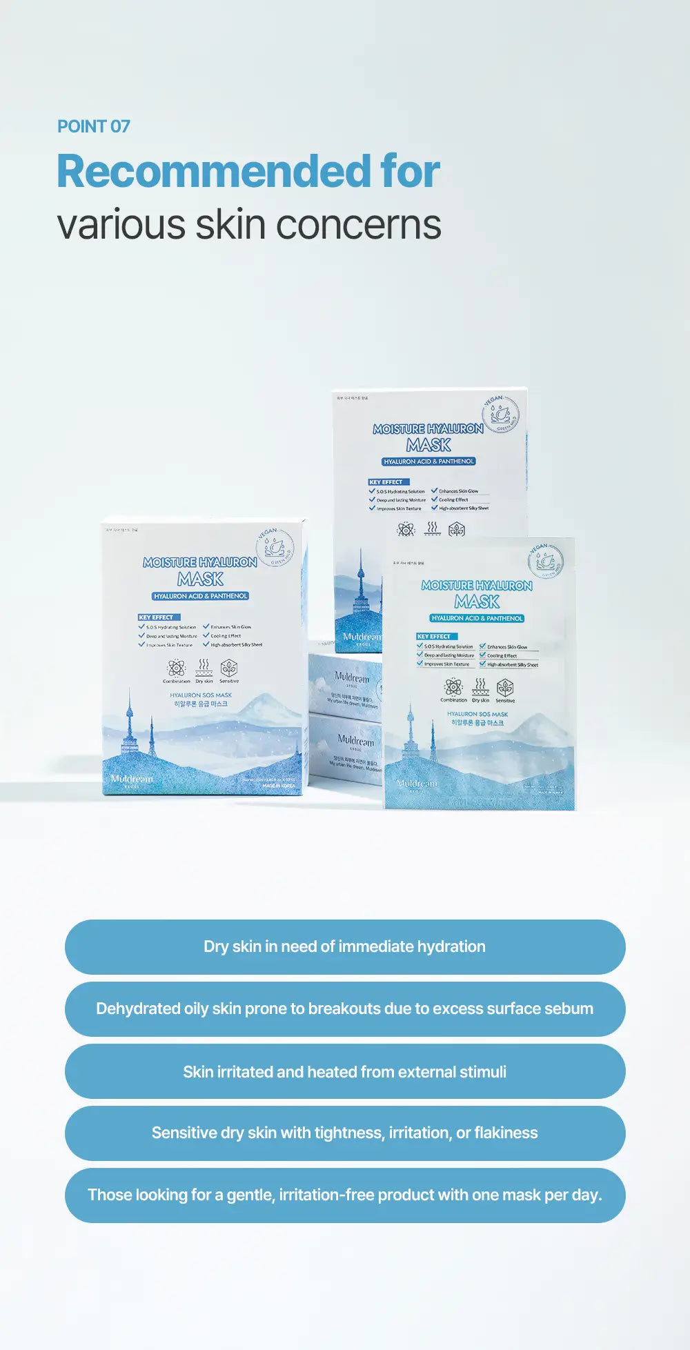 MULDREAM Moisture Hyaluron S.O.S Hydrating Sheet Mask