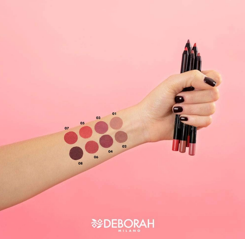 DEBORAH MILANO 2IN1 GEL CONTOUR & COLOR LIPLINER WATERPROOF