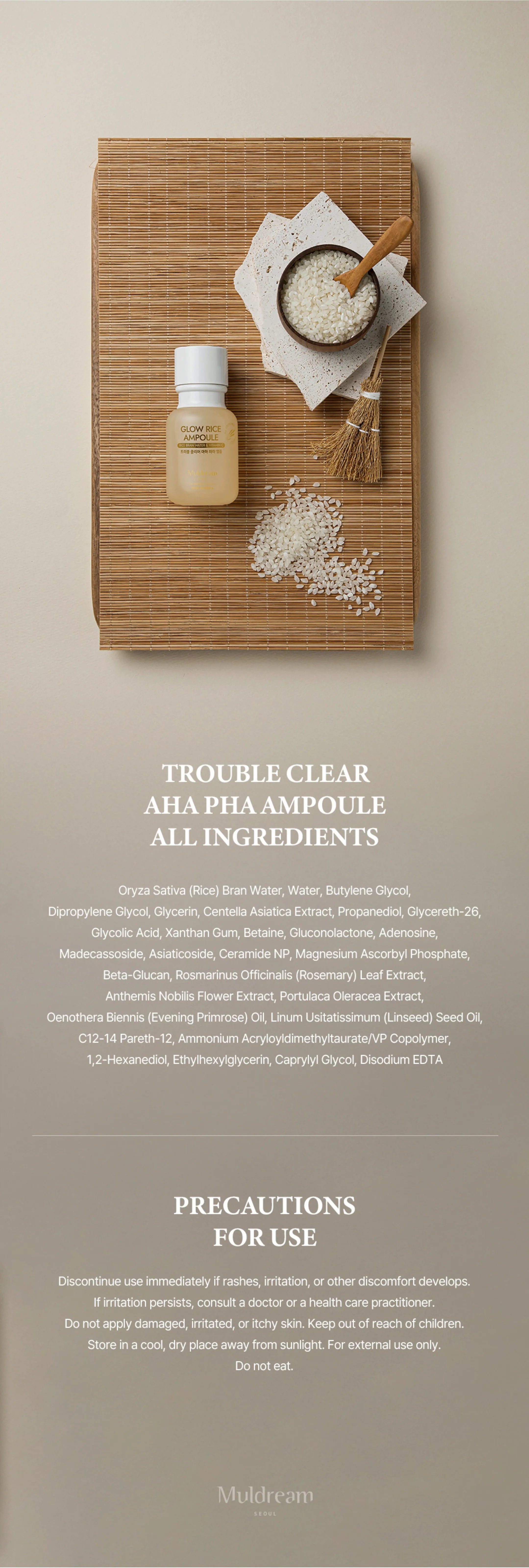 MULDREAM Trouble Clear AHA PHA Ampoule