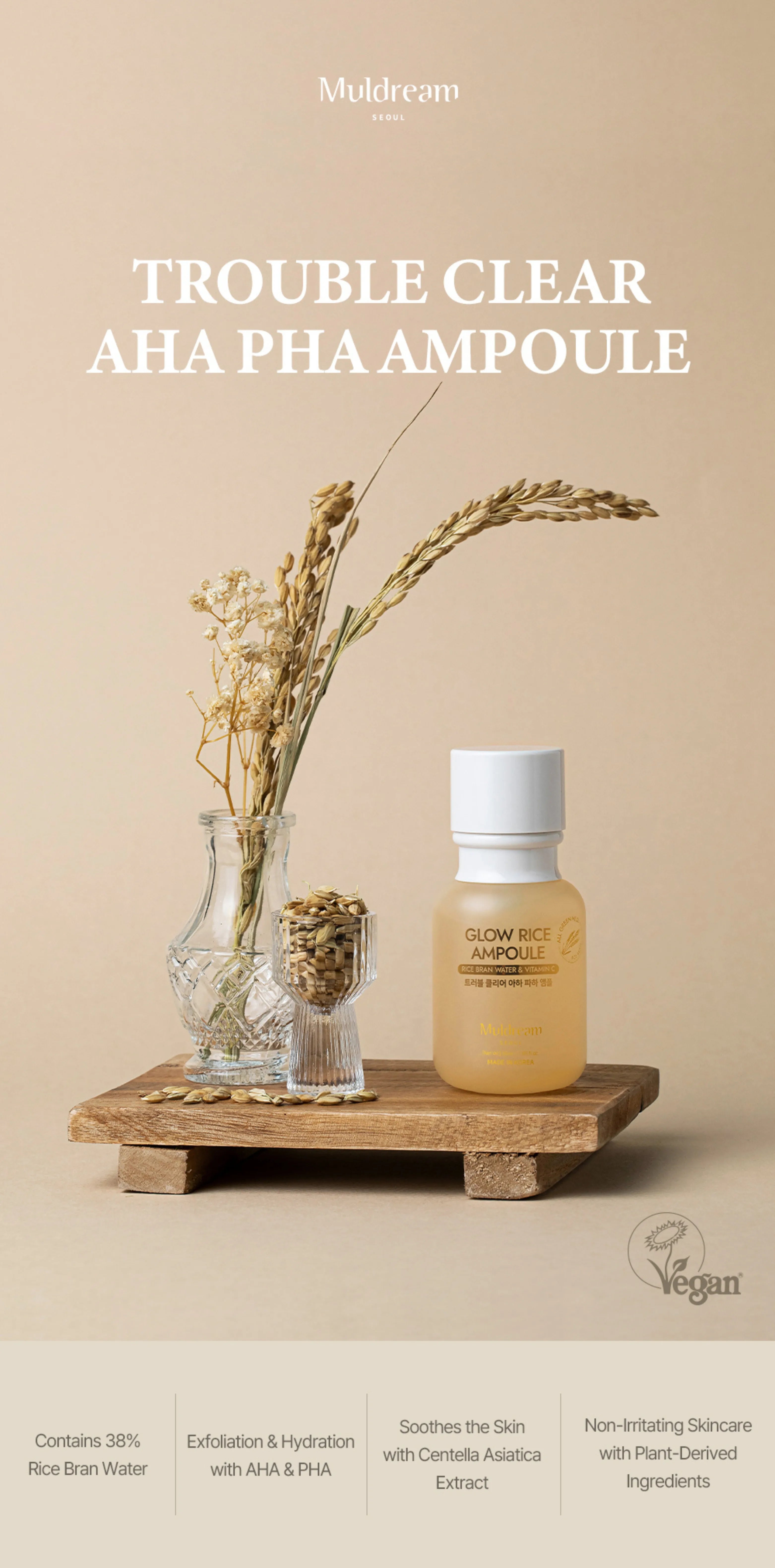 MULDREAM Trouble Clear AHA PHA Ampoule