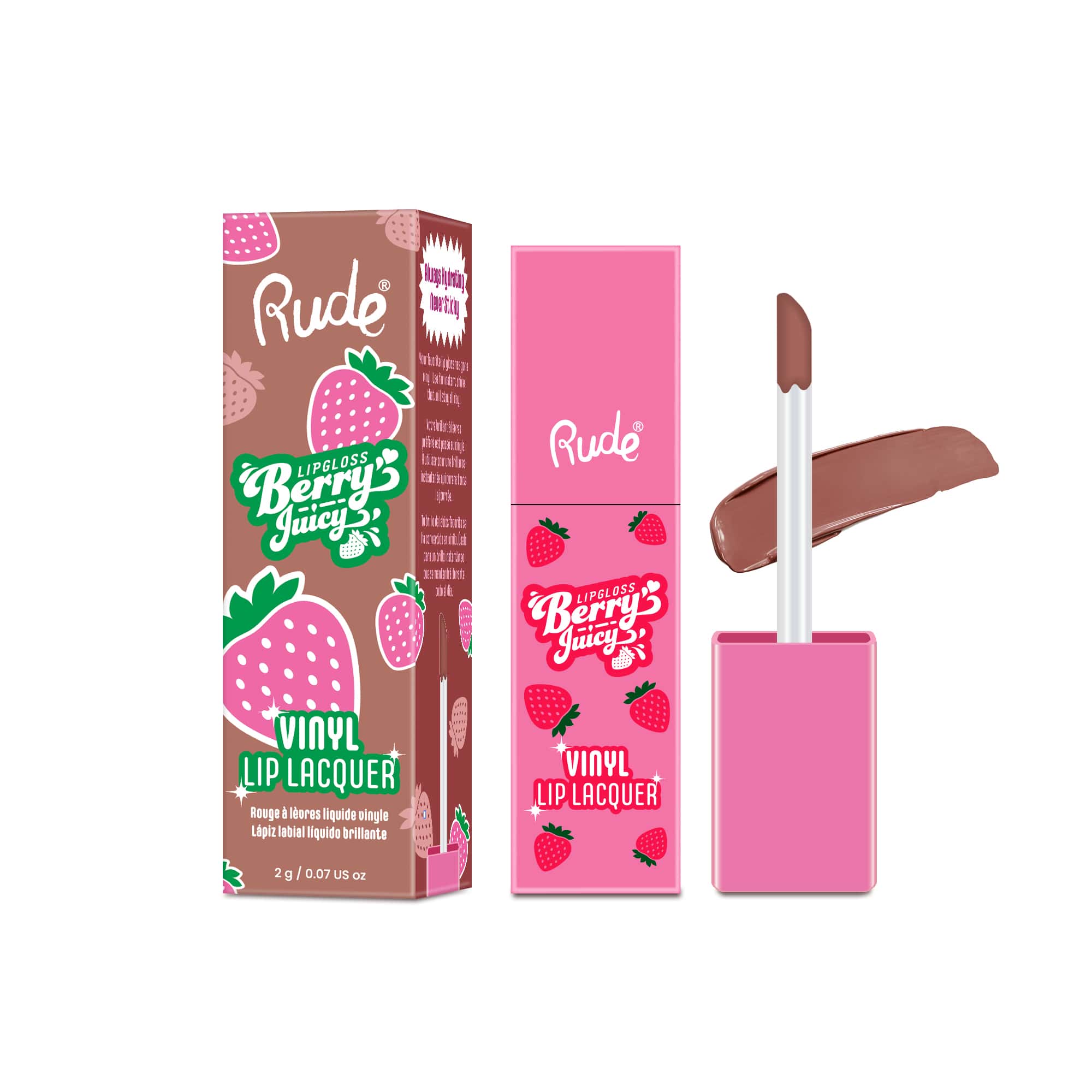 Rude Berry Juicy Vinyl Lip Laquer CHOCOLATE COVERED
