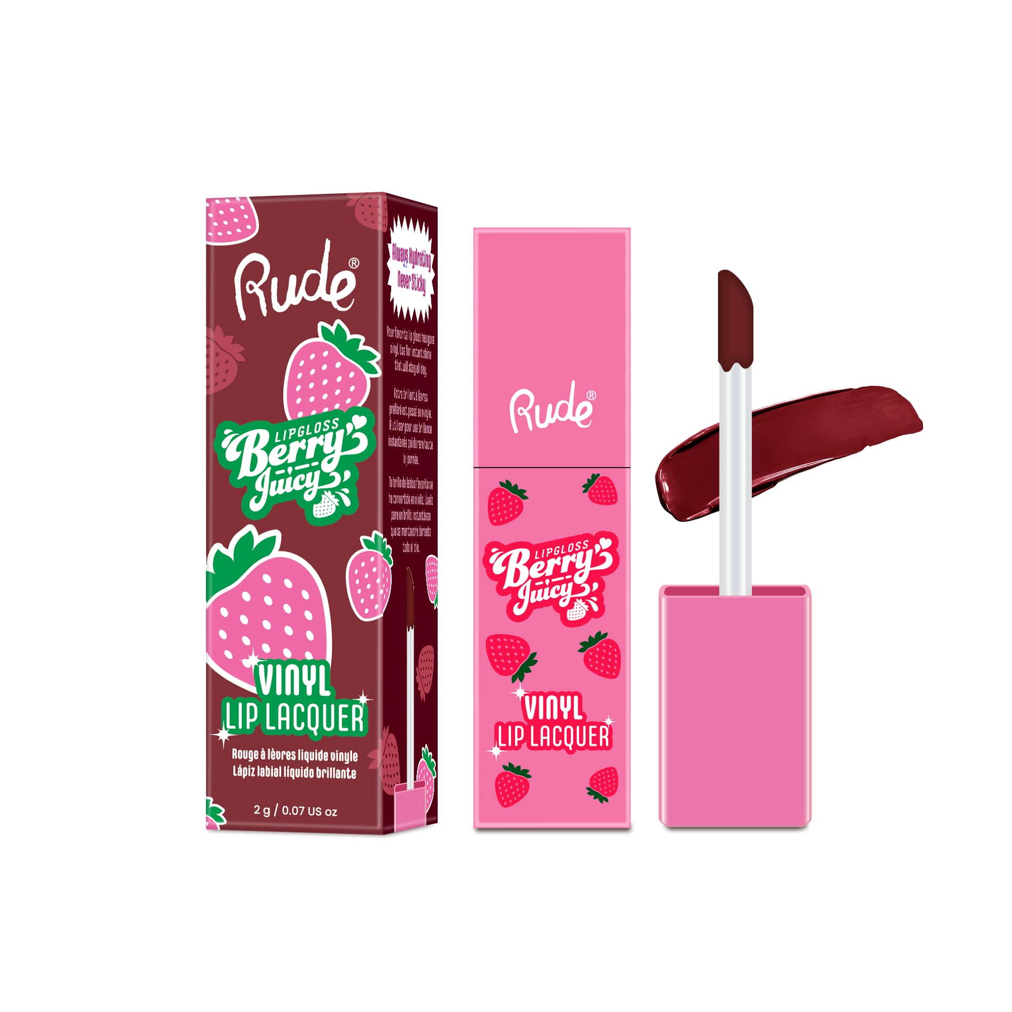 Rude Berry Juicy Vinyl Lip Laquer COCOA BERRY
