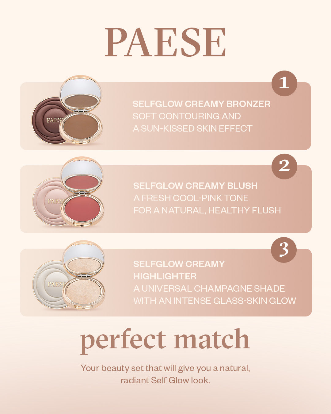 PAESE Selfglow Creamy Highlighter